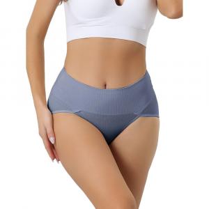 Женские эластичные трусы больших размеров с высокой талией, трусы с контролем живота ALLEGRA K, синий