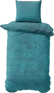 Комплект постельного белья Nicky Plush 2-piece 135x200 + 80x80 см Petrol Cashmere Touch Winter Duvet Cover Set with Zipper Müskaan