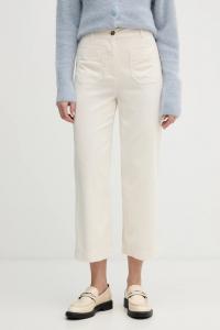 Хлопковые брюки United Colors Of Benetton, бежевый