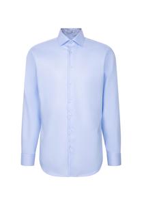 SEIDENSTICKER Деловая рубашка приталенного кроя синего цвета Slim fit