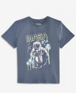 Футболка с коротким рукавом Big Boys с графическим принтом NASA Grayson Threads Kids, The Label, Gray