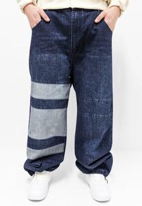 Джинсы свободного кроя SUPREME PATCHWORK DADA, синий