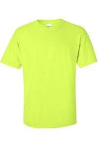 Футболка Gildan Mens Ultra Cotton с коротким рукавом, цвет new safety green