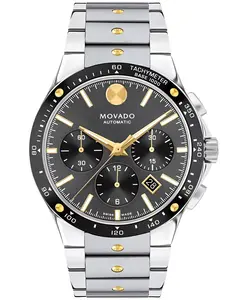Мужские часы Alta S.E. Swiss Automatic-Chronograph из нержавеющей стали, 43 мм Movado