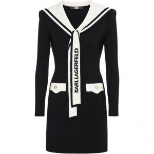 Платье с длинными рукавами KARL LAGERFELD SS26 для женщин Karl Lagerfeld / Karl Lagerfeld Jeans, черный