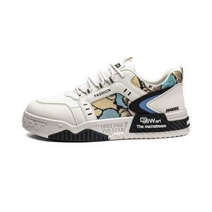 King Jinmai Дышащие низкие скейтерские кроссовки мужские бежево-черные, цвет Beige Black