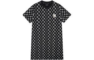 MLB Женское черное платье Base Logo с короткими рукавами