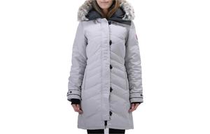 Canada Goose Куртка пуховая женская серия Виктория серая, Gray
