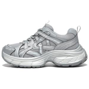 BASTO Серебряные женские кроссовки на массивной подошве с низким верхом устойчивые к истиранию, цвет Silver