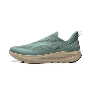 Li-Ning Cloud Yi Slip On устойчивые к истиранию дышащие амортизирующие нескользящие низкие повседневные кроссовки мужские, mountain зеленый