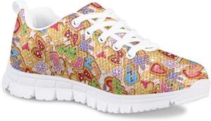 Милые детские кроссовки для повседневной носки, модные спортивные и беговые легкие дышащие обувь Animepark, Gingerbread Man