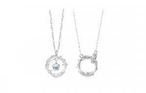 Унисекс ожерелье GIFU, Feather You Companion Feather Couple Necklace