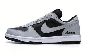 Nike Кроссовки для скейтбординга Big CNY Year Of The Horse мужские, устойчивые к истиранию и скольжению, низкие, черно-серые