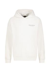 Худи Sublevel MIT KÄNGURUTASCHE SCHRIFTZUG-PRINT HINTEN, Weiß/Transparent