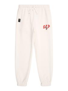 Зауженные брюки GAP, белый