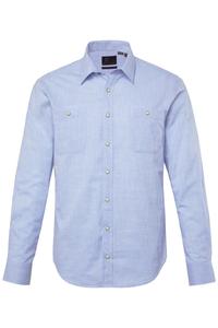 Рубашка на пуговицах классического кроя JP1880, Light blue