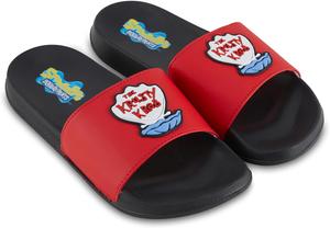 Мужские шлепанцы с губкой Бобом Квадратные Штаны - обувь Спонджбоб - шлепанцы с Спонджбобом, Патриком, Сквидвардом, Сэнди, мистером Крабсом Nickelodeon, черный/красный