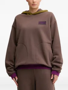 Двустороннее худи с длинными рукавами Ea7 Emporio Armani, зеленый