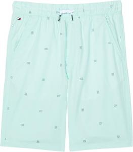 Трикотажные шорты Tommy Hilfiger для мальчиков с полосками и графическим принтом (для детей старшего возраста), Schiffli Yucca Mint
