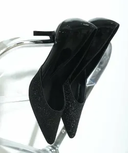 Туфли-лодочки Louis Vuitton с блестками, переливающиеся друг на друга Pourvous, цвет Black