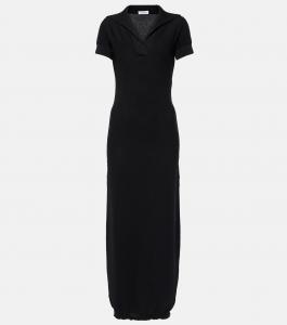 Полупрозрачное платье-поло Alaïa, Noir Alaia