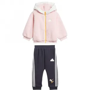 Детская повседневная спортивная одежда Adidas, розовый и темно-синий