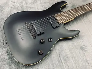 Schecter Demon-7 - состаренный черный сатин