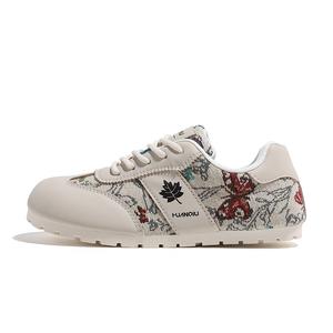 Женские повседневные туфли HUANQIU с противоскользящей подошвой и износостойким покрытием, черные