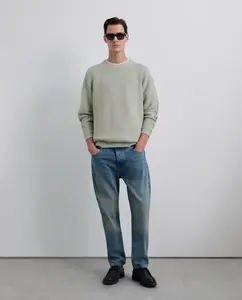 Мужской джемпер из органического хлопка с круглым вырезом Scalpers, светло-серый