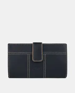 Большой женский кошелек Pielnoble, темно-синий