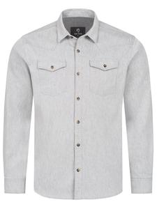 Рубашка на пуговицах классического кроя Rock Creek, светло-серый