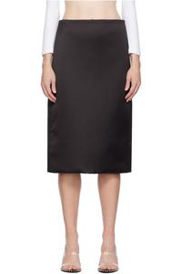 Юбка миди с подкладкой We11Done, черный