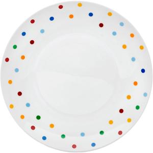 Тарелка van Well Capri, подходит для мытья в посудомоечной машине и использования в микроволновой печи, фарфор, Ø 27 см Van Well, Bunt