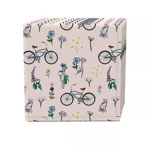 Набор салфеток, 100 % полиэстер, набор из 4 шт., 18x18 дюймов, «Велопробег в цветах»