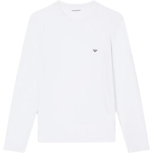 Облегающий топ для отдыха из уютного модала EMPORIO ARMANI, белый