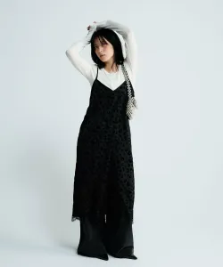 Платье-комбинация из атласа с кружевной отделкой Jeanasis, цвет Other Black (09)