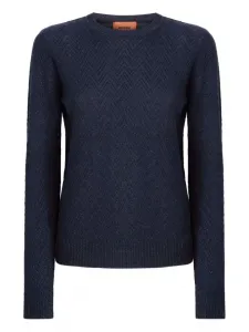 Свитер с шевронным узором Missoni, синий