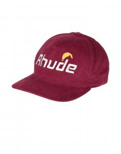 Бейсболка Rhude, бордовый