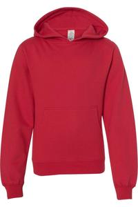 Independent Trading Co. Молодежная толстовка с капюшоном средней толщины, красный