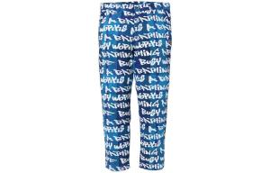 Свободные брюки BAPE Graffiti Check One Point A Bathing Ape, синий