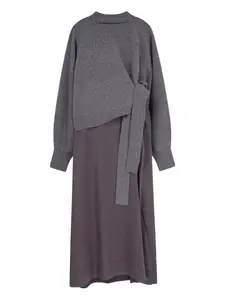 Комплект Flalina из топа и брюк Boss, серый