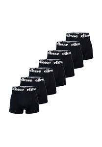 Мужские боксеры, набор из 7 шт. — набор боксеров Yema 7, логотип, хлопок стрейч ellesse, черный