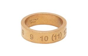 Кольцо с гравировкой номеров Maison Margiela, золото