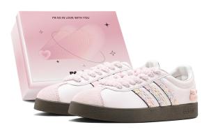 VL COURT 2.0 классические разноцветные кроличьи низкие немецкие армейские кроссовки унисекс белые Adidas, розовый