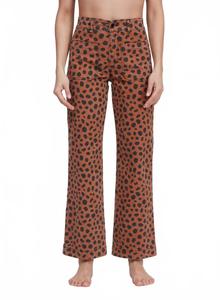 Матросские брюки в леопардовом принте ASKK NY