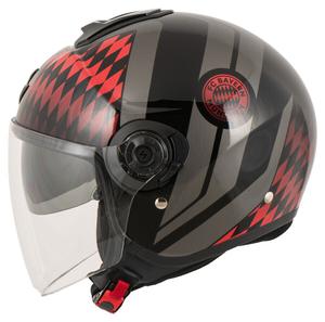 Открытый шлем Exo-City II FC Bayern München Scorpion, черный/красный