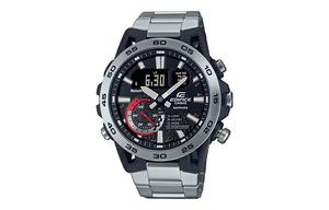 CASIO Часы EDIFICE Collection Quartz Movement Stainless Steel Strap Watch Men's Watch Black Dial