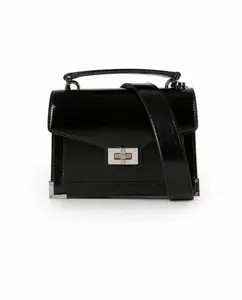 Маленький кожаный многофункциональный клатч Эмили The Kooples, черный