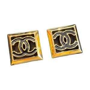 CHANEL Золотые металлические серьги для женщин Gold
