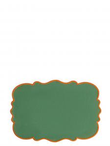 Набор из 2 салфеток для сервировки с фигурным краем Bitossi, зеленый